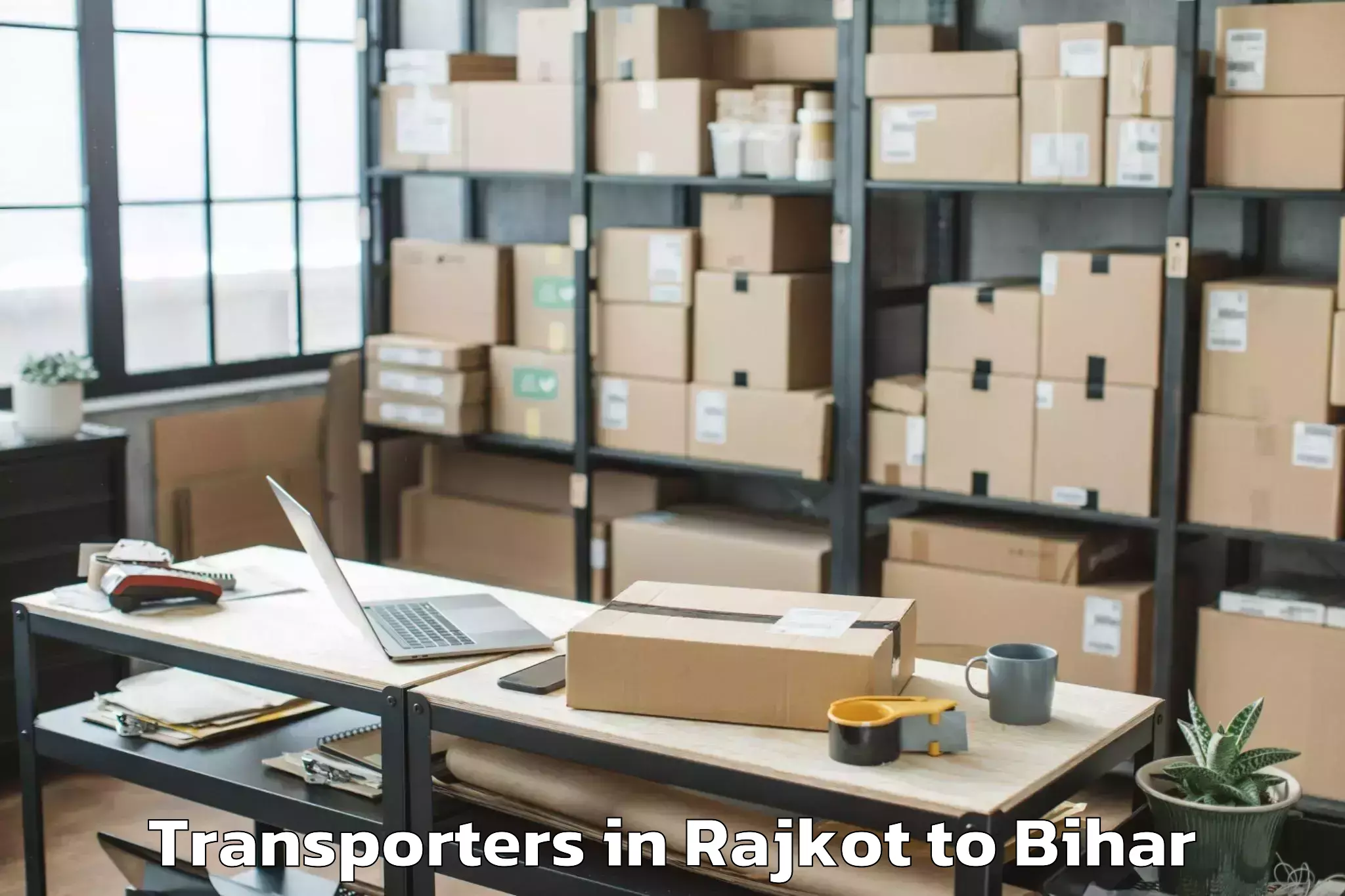 Top Rajkot to Narpatganj Transporters Available